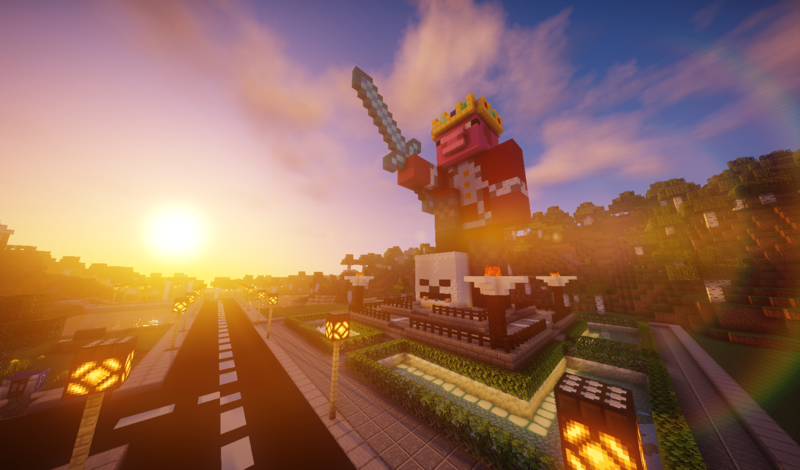 Fichier:Statue de Technoblade à PirateLand.png